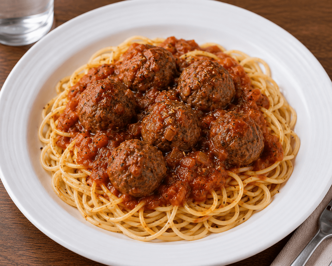 Beef Meatballs in Tomato & Herb Sauce