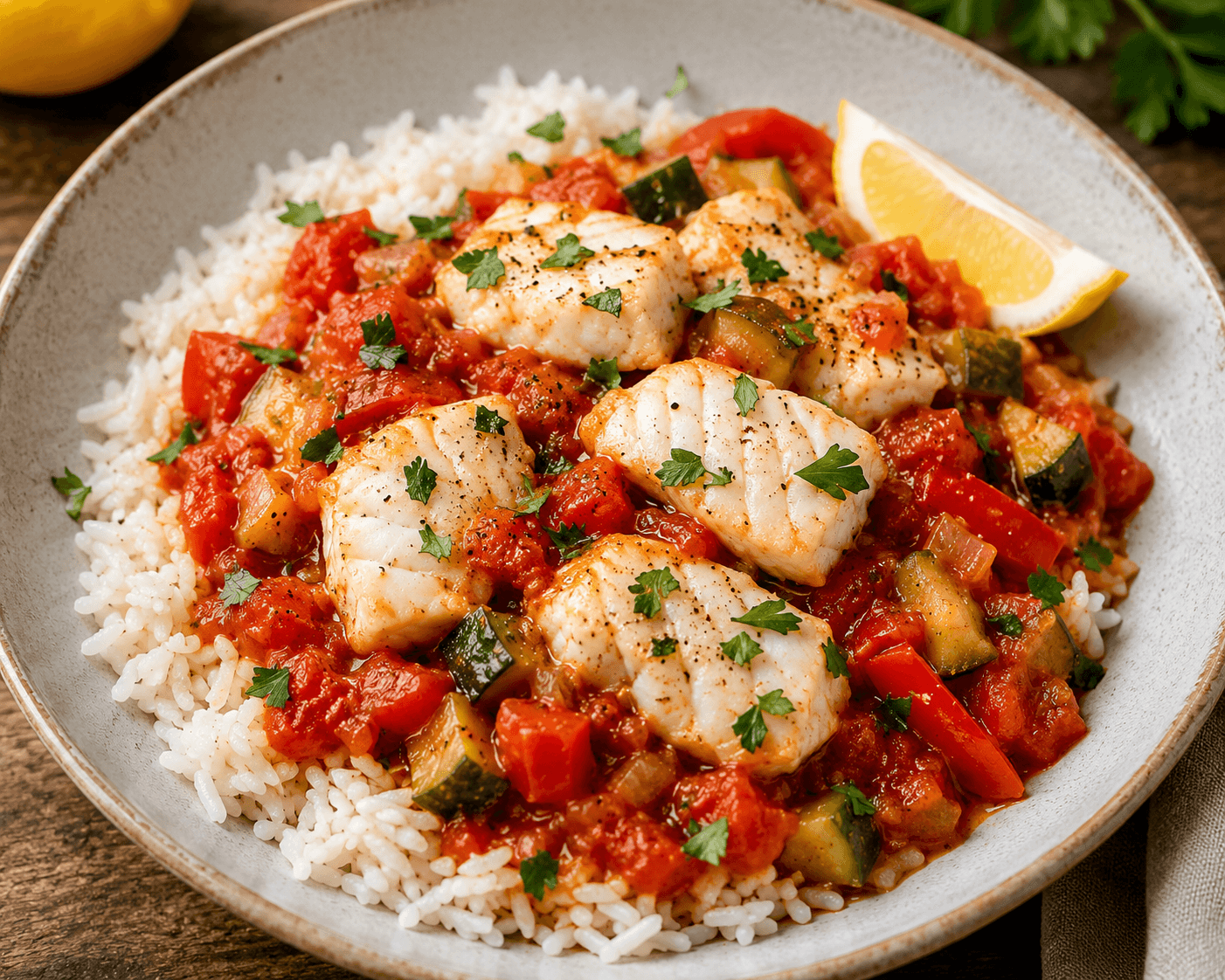 Cod & Tomato Rice