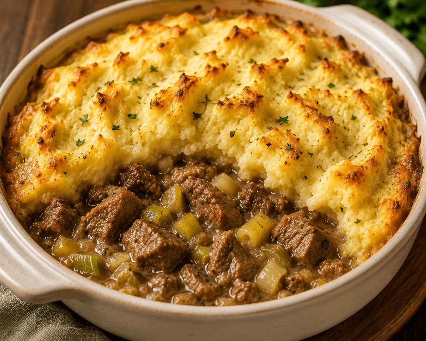 Quick Lamb & Leek Hotpot