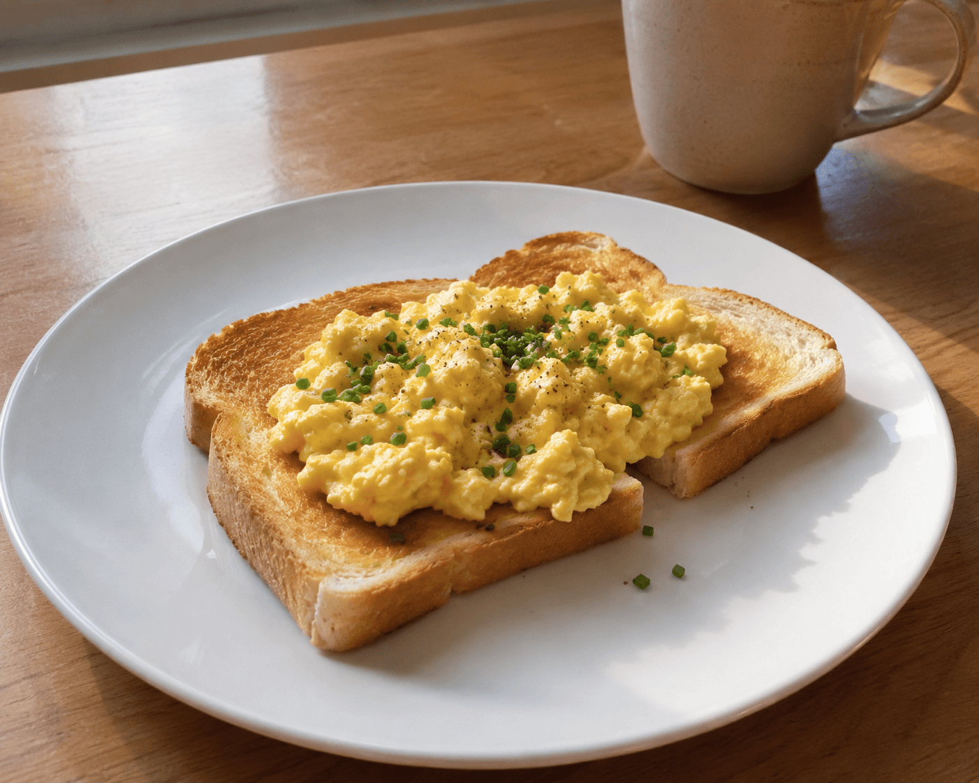Scrambled Eggs on Toast